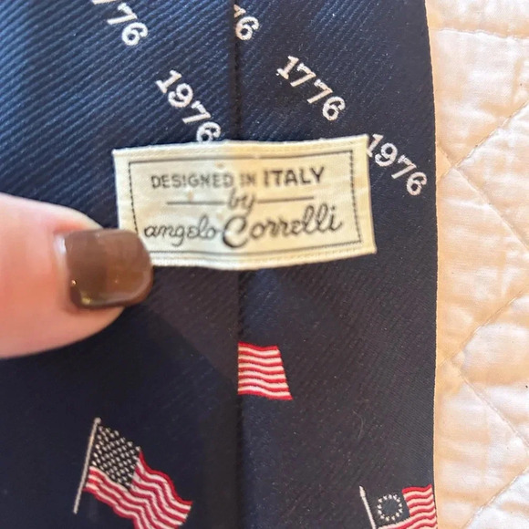 Vintage Angelo Corelli 1776/1976 Bicentennial Tie ๐บ๐ธ - Picture 2 of 6